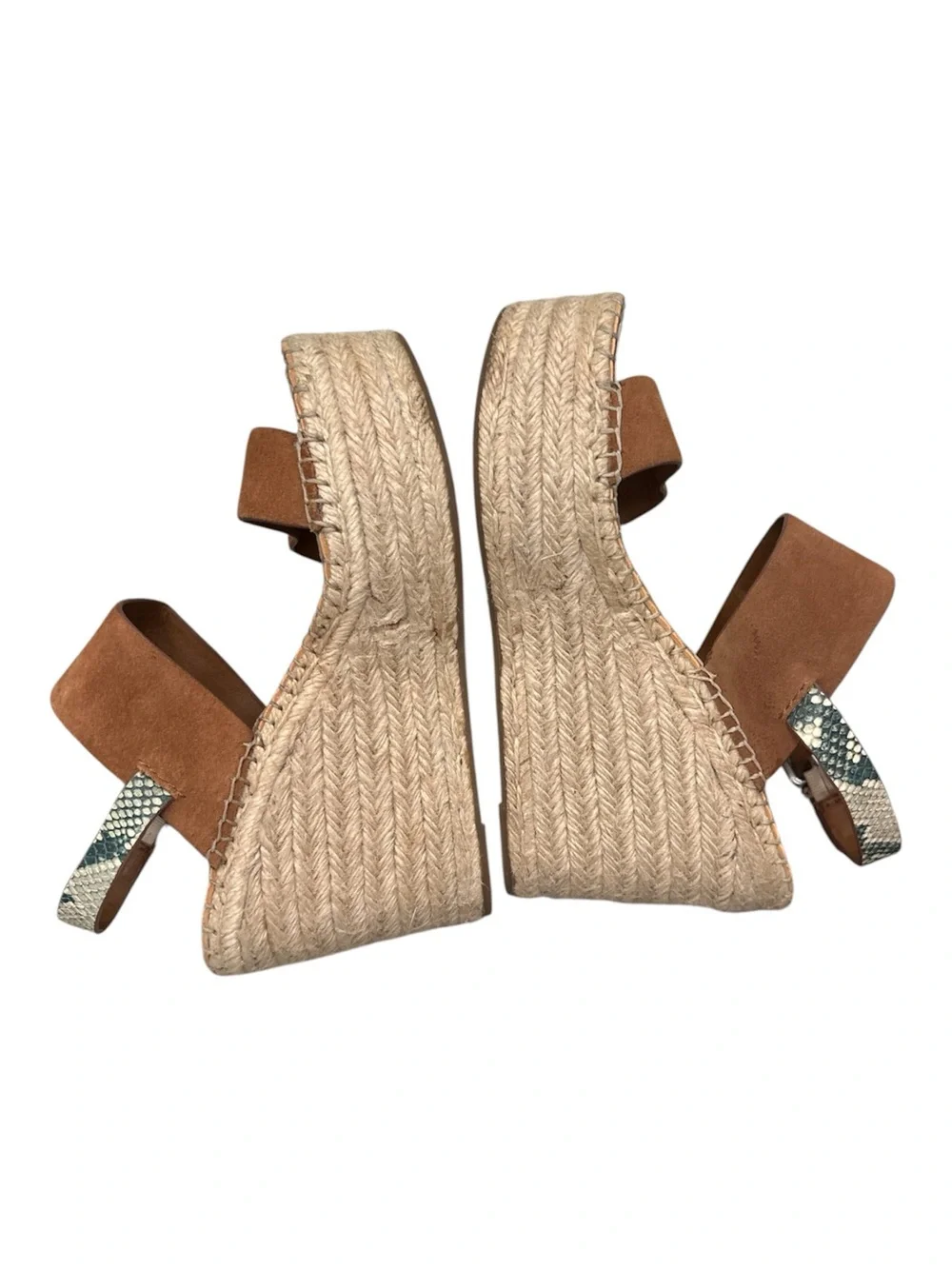 Dolce Vita Spiro Brown Suede Espadrille Wedge Sandals